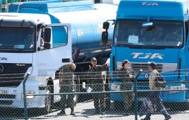 Militares na greve dos motoristas