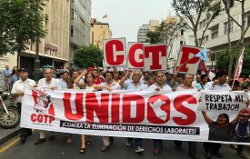 CGTP peruana anuncia medidas contra ofensiva patronal