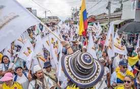 Agricultores mobilizam-se em defesa da reforma agrária na Colômbia