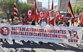 Trabalhadores peruanos mobilizam-se por direitos e contra o crime