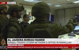  Israel encerrou sede da Al Jazeera em Ramallah, na Cisjordânia ocupada