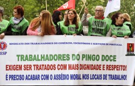 Protesto no Pingo Doce em Espinho