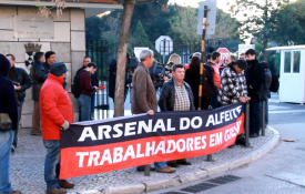 Greve no sector da Defesa pelos salários e carreiras