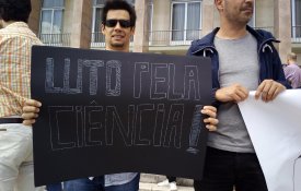 Protesto contra a precariedade na Universidade de Lisboa