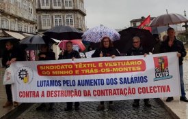 Greve no sector têxtil por salário de 600 euros