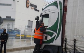 Grande adesão à greve na Amazon de San Fernando de Henares