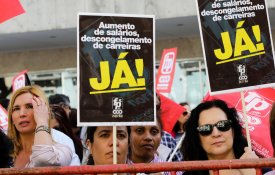 Trabalhadores não docentes concentram-se no Ministério a 7 de Dezembro