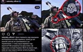 Zelensky partilha imagem de soldado ucraniano com símbolo nazi