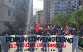 Sem acordo, sector metalúrgico biscainho adere à greve em força