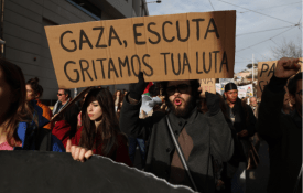 Solidariedade com a Palestina, após o brutal ataque israelita
