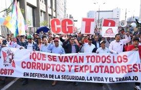 Trabalhadores peruanos saem à rua contra a precariedade e a repressão
