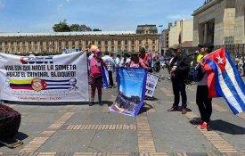 Solidariedade com Cuba expressa na Colômbia e na Venezuela