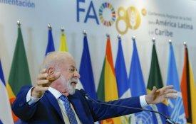 Lula pede mobilização global contra a fome e critica despesas militares