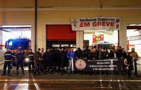 Greve de bombeiros profissionais com elevada adesão