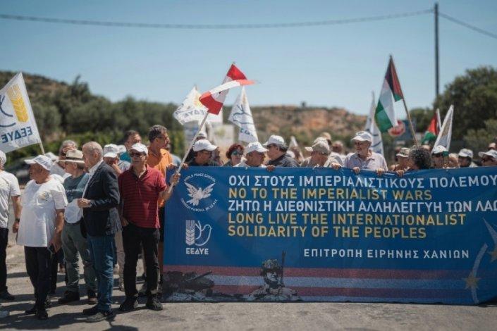 Conselho Mundial da Paz NATO Creta Grécia mobilização Médio Oriente