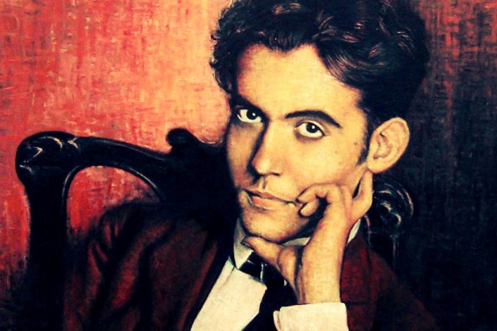 Ilustração a partir de fotografia de Federico García Lorca 